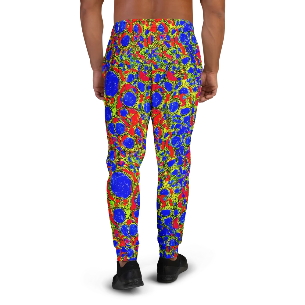 Electric Berry on Men's Joggers — Back