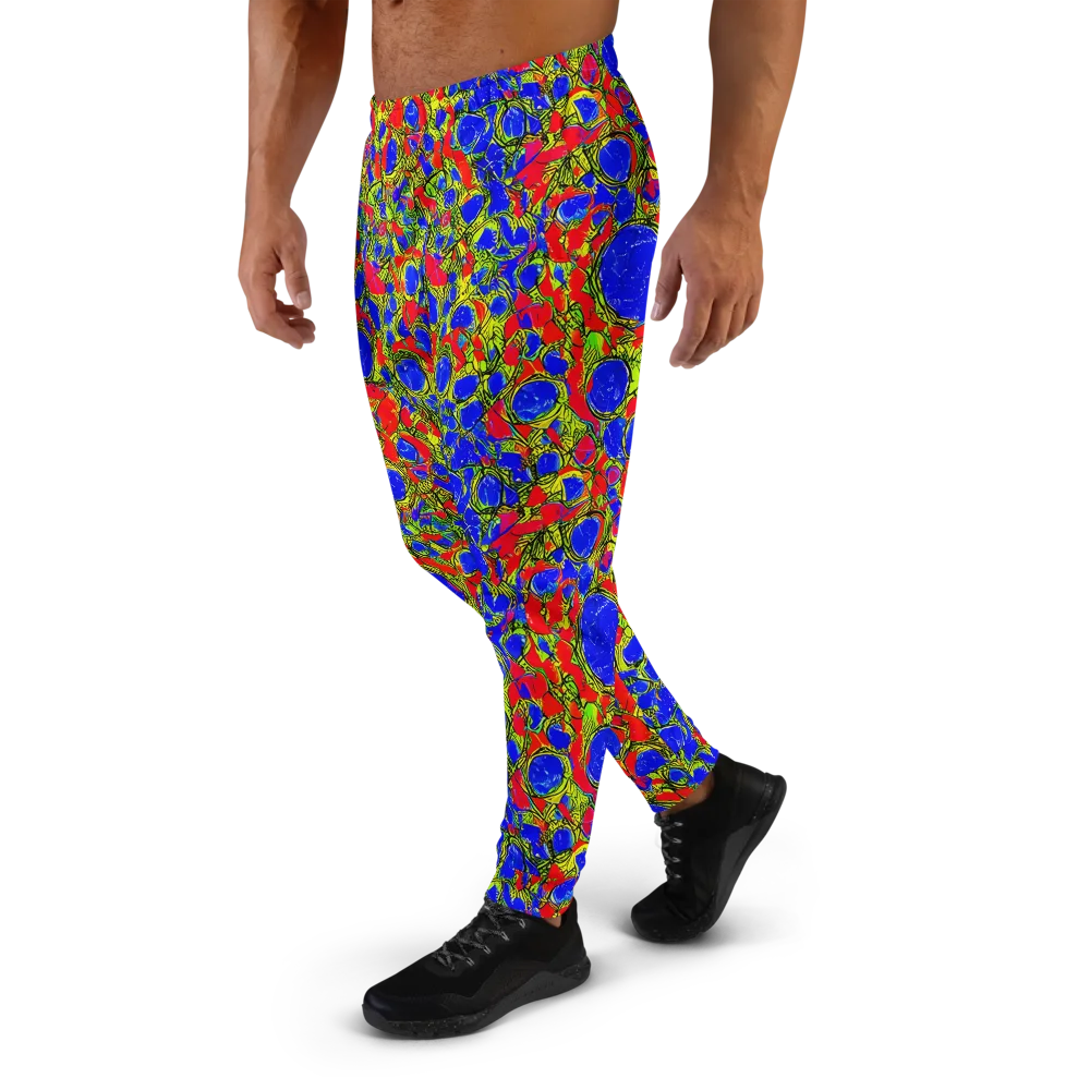 Electric Berry on Men's Joggers — Left