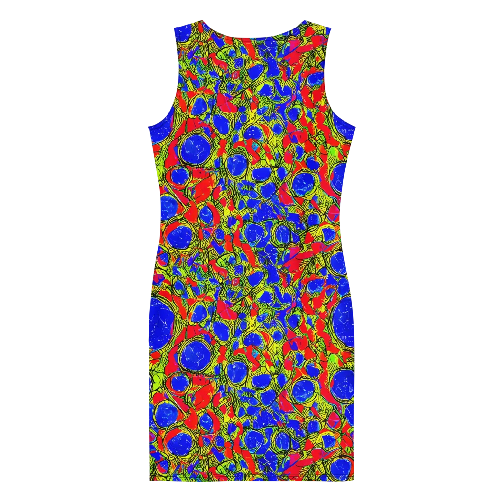 Electric Berry on Bodycon Dress — Back