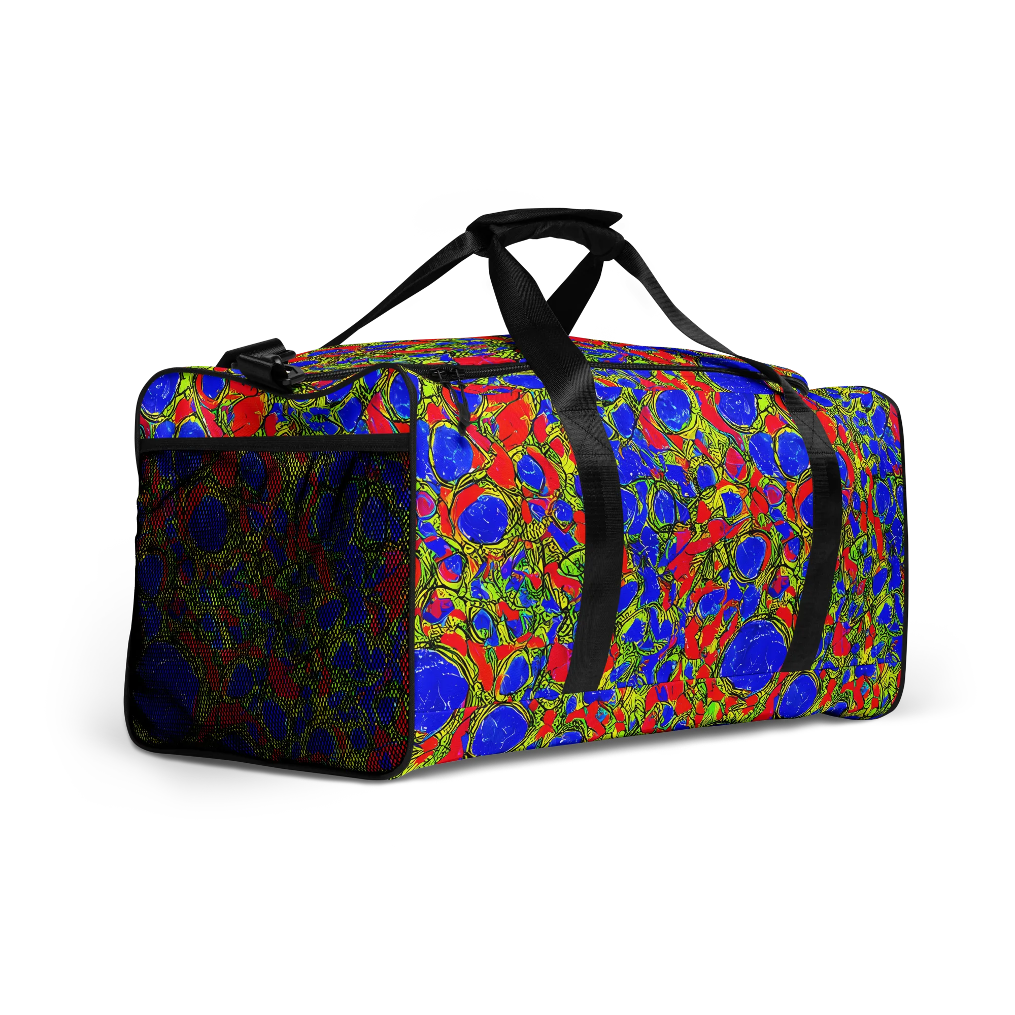 Electric Berry on Duffle Bag — Right Front