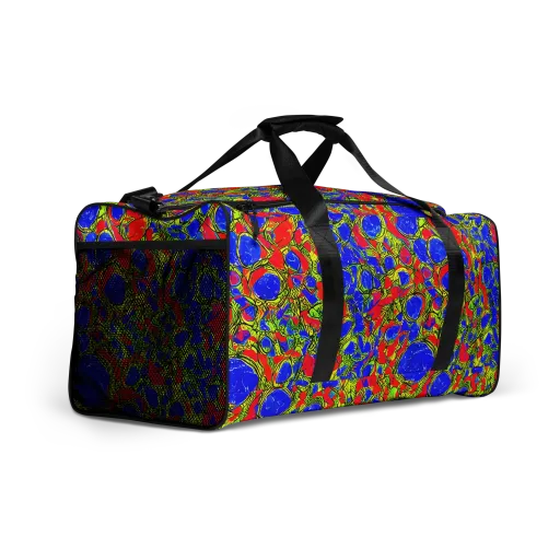 Electric Berry on a Duffle Bag