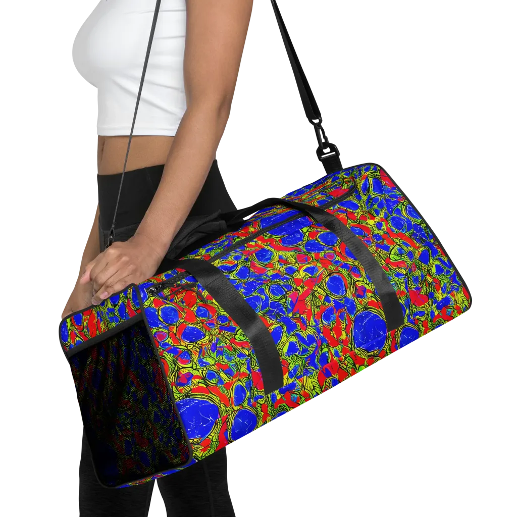 Electric Berry on Duffle Bag — Front