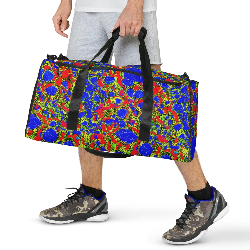Electric Berry on Duffle Bag — Front
