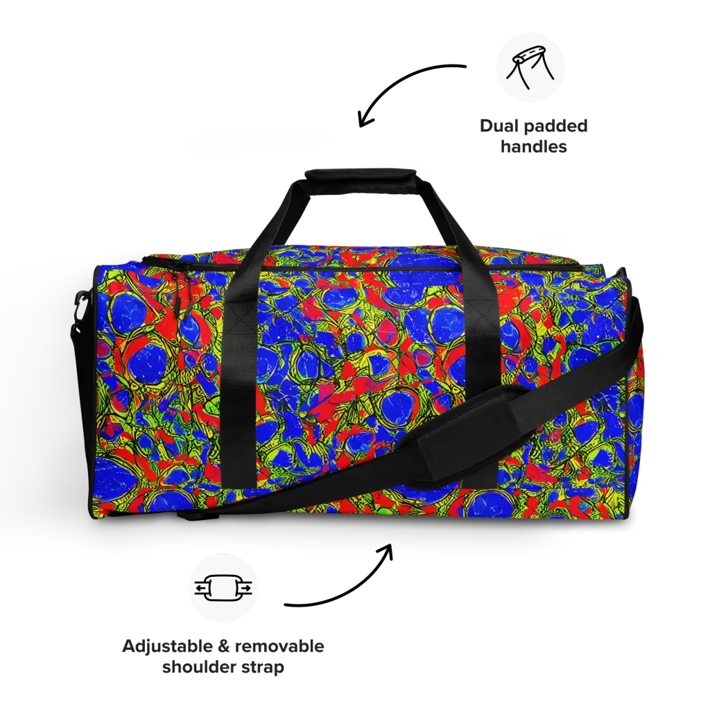Electric Berry on Duffle Bag — Front