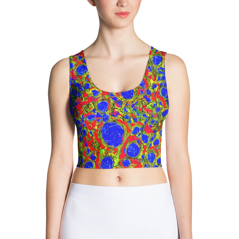 Electric Berry on Crop Top — Front