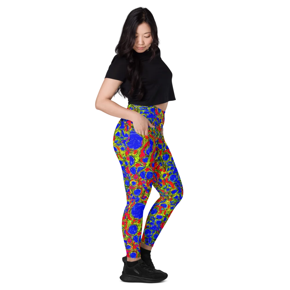 Electric Berry on Leggings with Pockets — Right