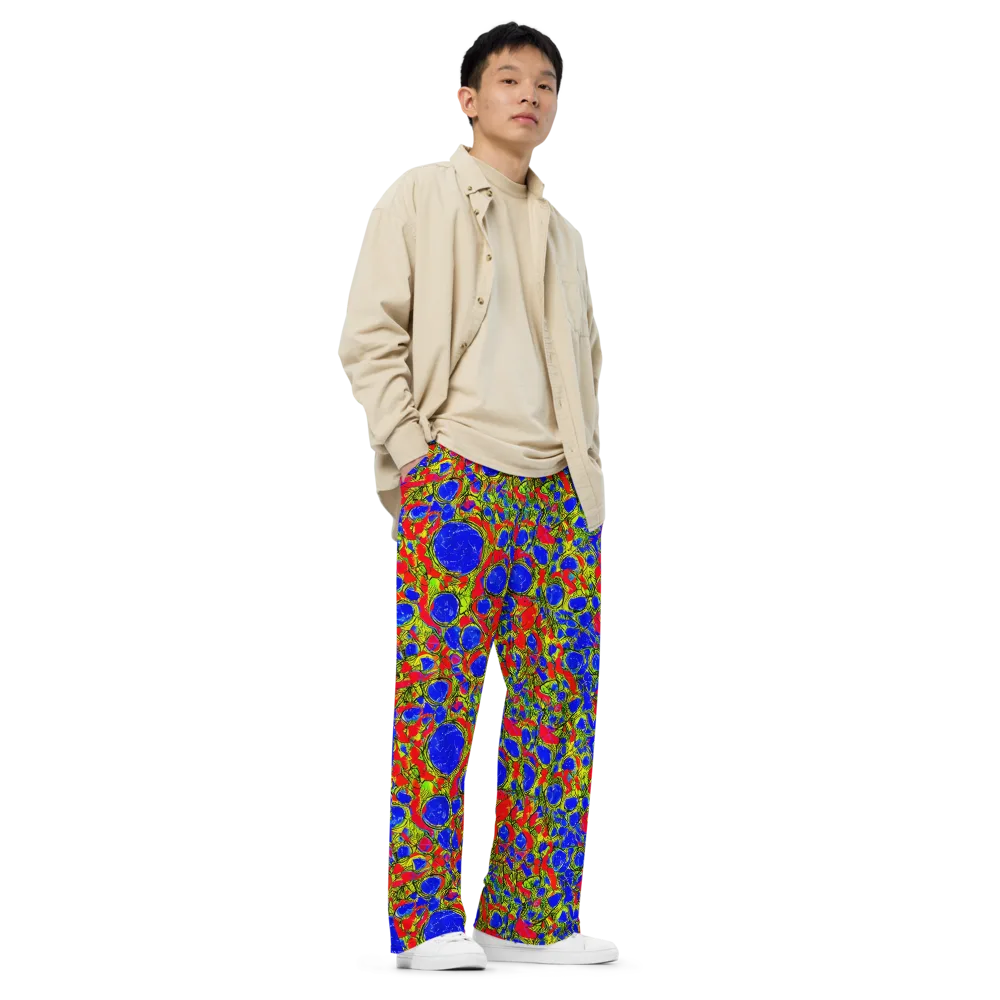 Electric Berry on Wide-Leg Pants — Right Front