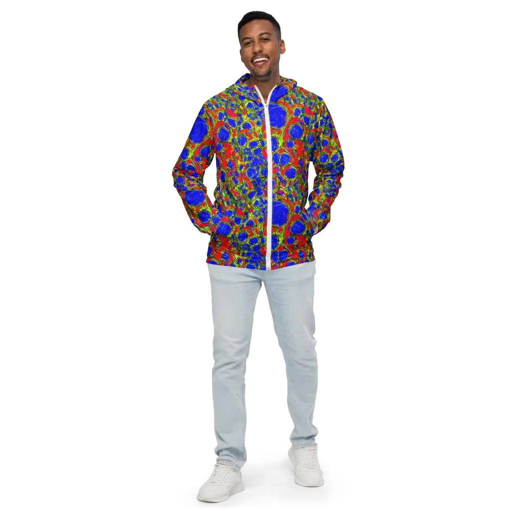 Electric Berry on Men's Windbreaker — Front