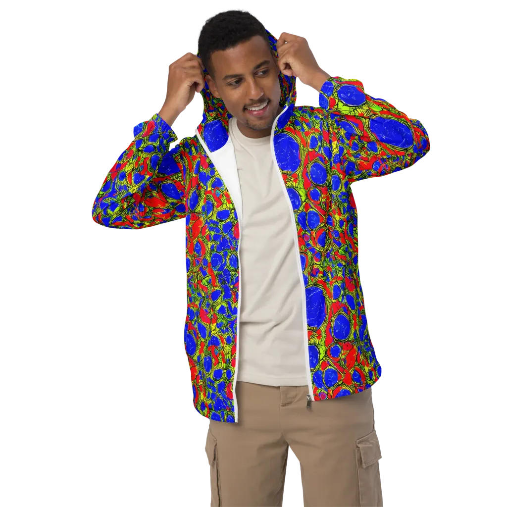 Electric Berry on Men's Windbreaker — Front