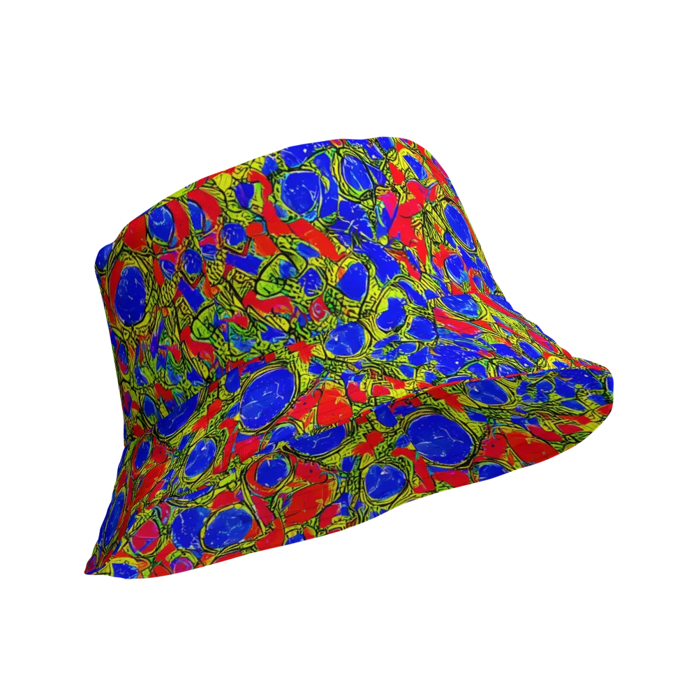 Electric Berry on Reversible Bucket Hat — Product details Outside