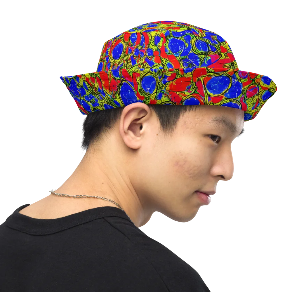 Electric Berry on Reversible Bucket Hat — Right Outside