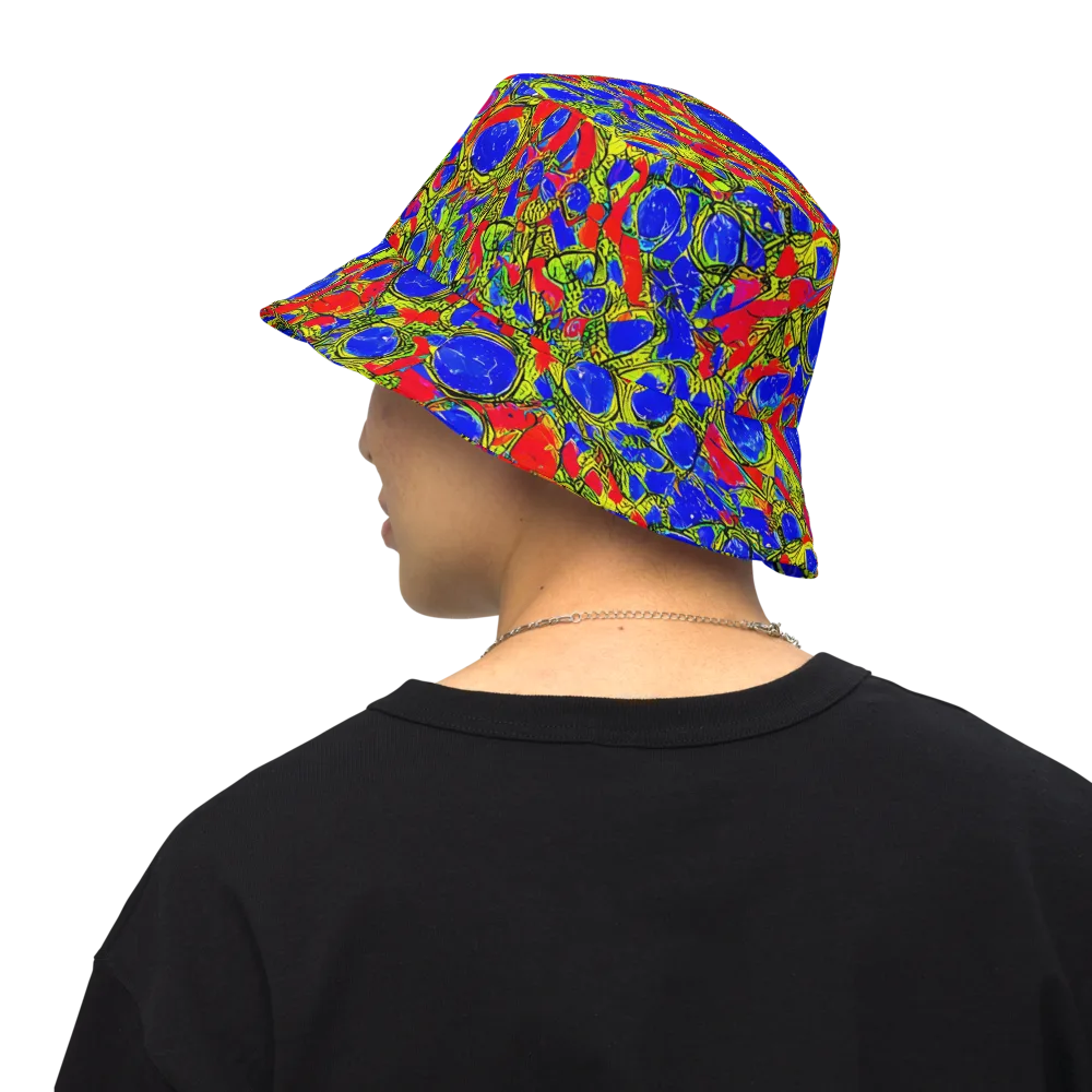 Electric Berry on Reversible Bucket Hat — Back Inside