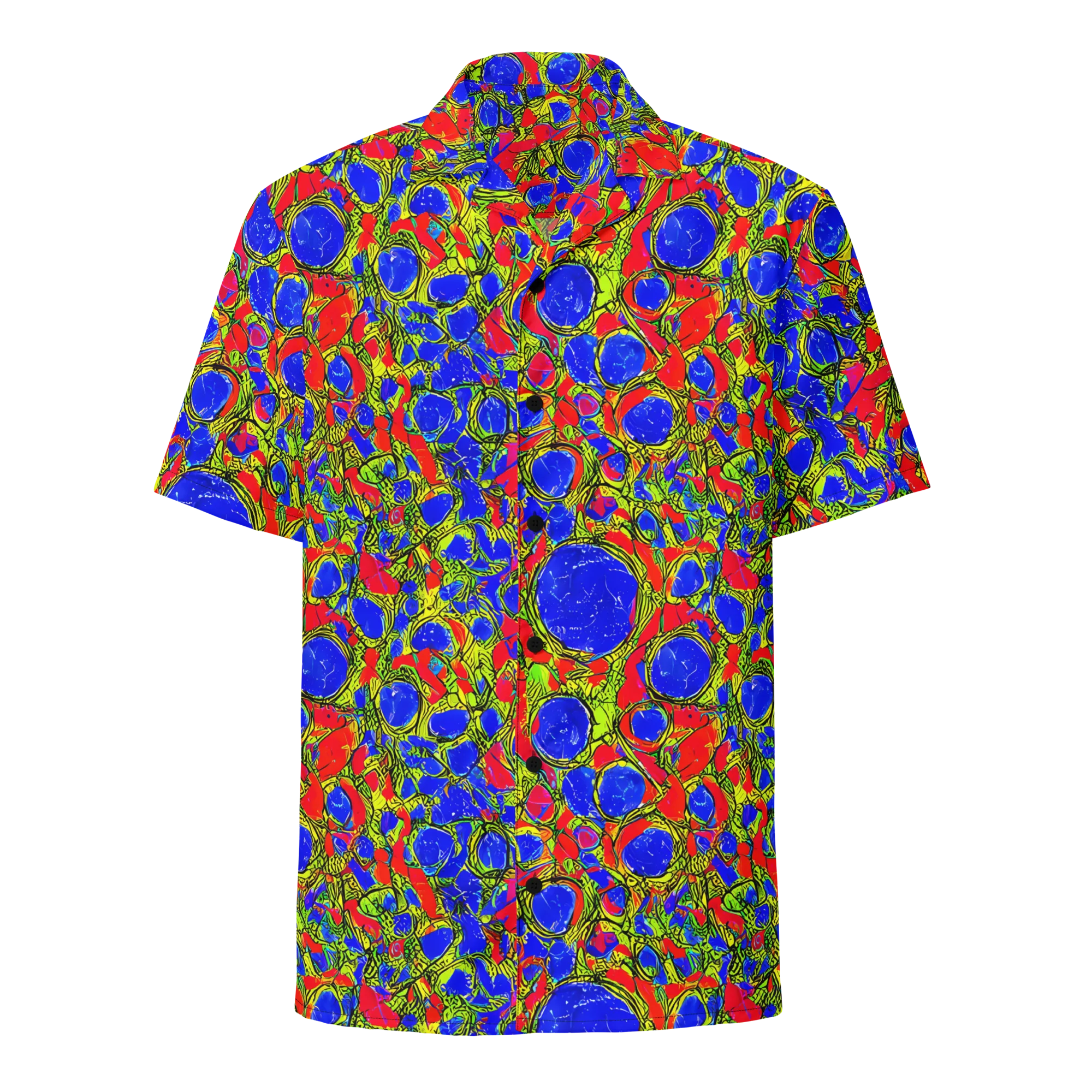 Electric Berry on Button Shirt — Front