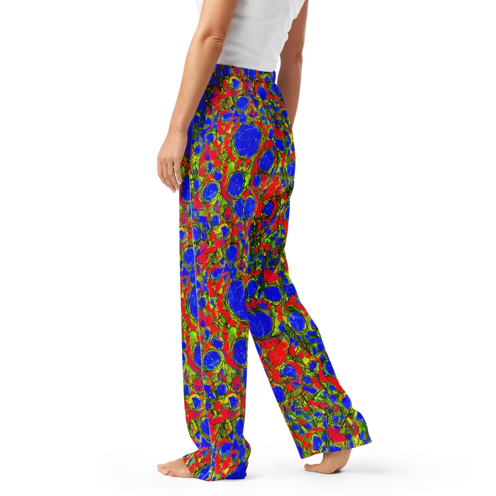 Electric Berry on Women's Pajama Pants — Left