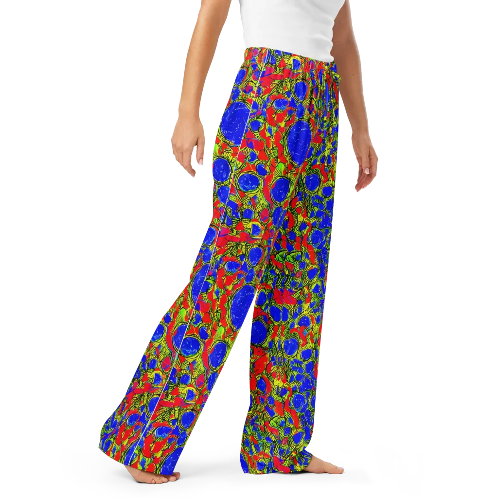 Electric Berry on Women's Pajama Pants — Right Front