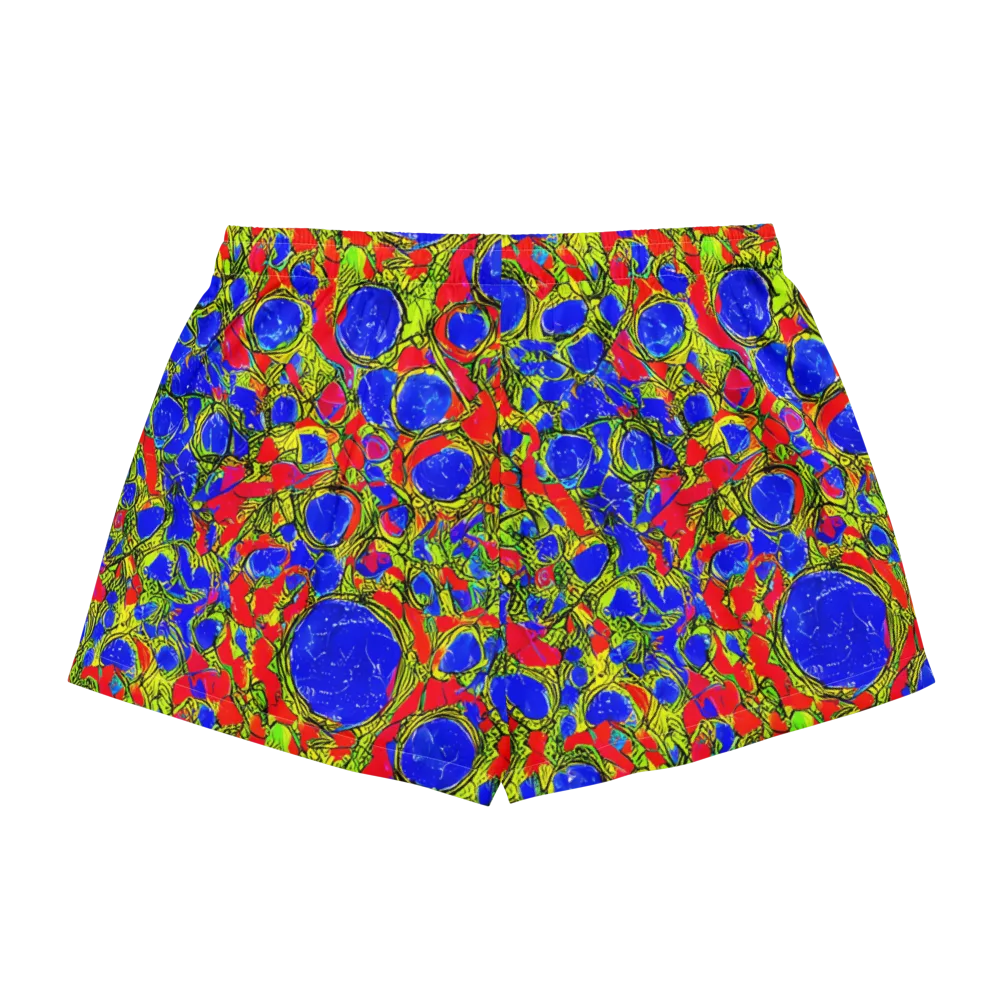 Electric Berry on Women's Pajama Shorts — Back