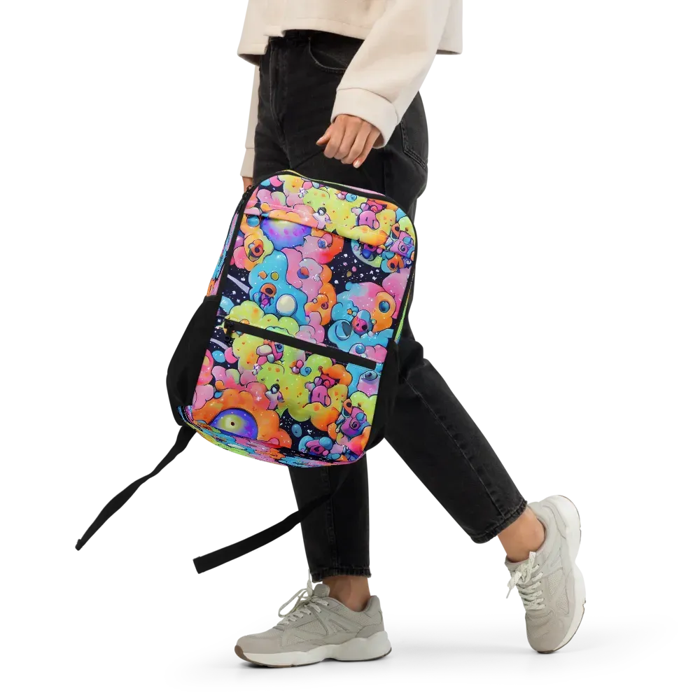 Neon Creature Cosmos on Utility Backpack — Front