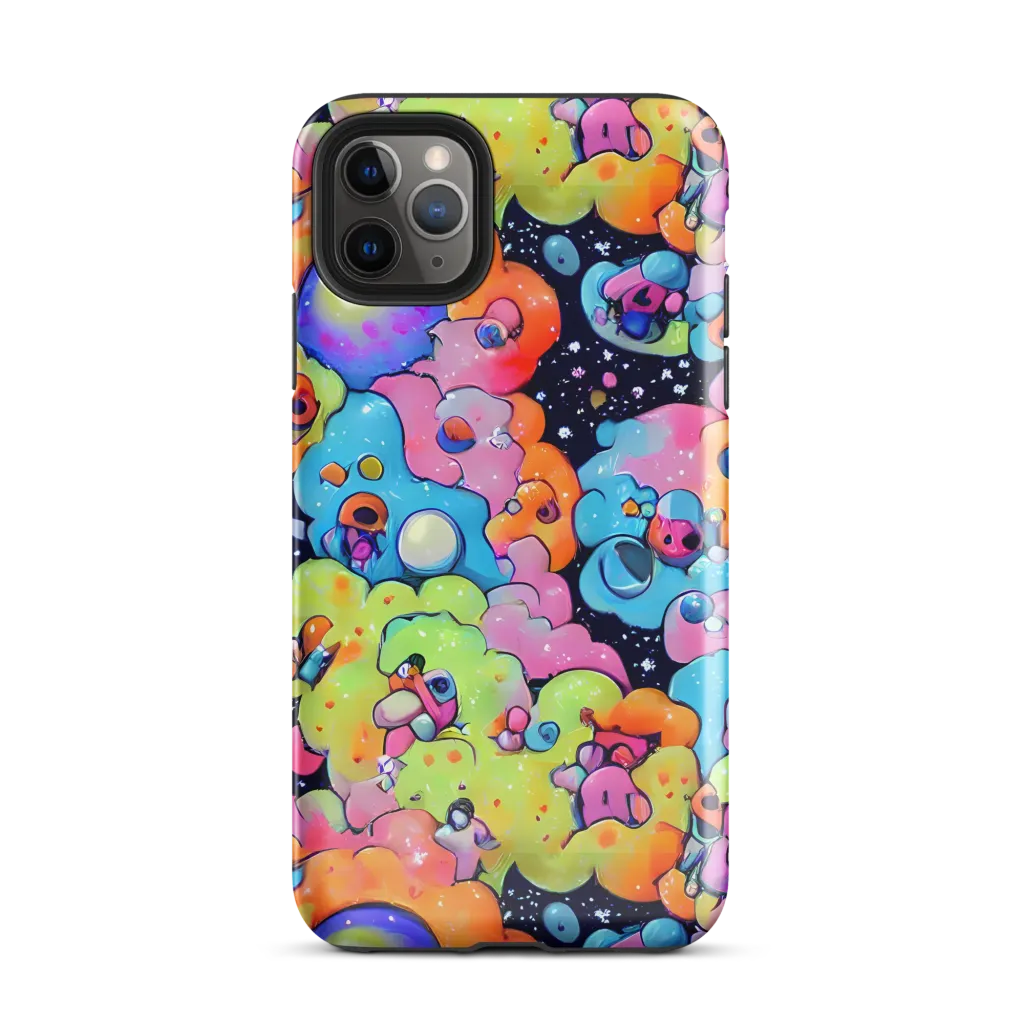Neon Creature Cosmos on Tough Case for iPhone® — Front