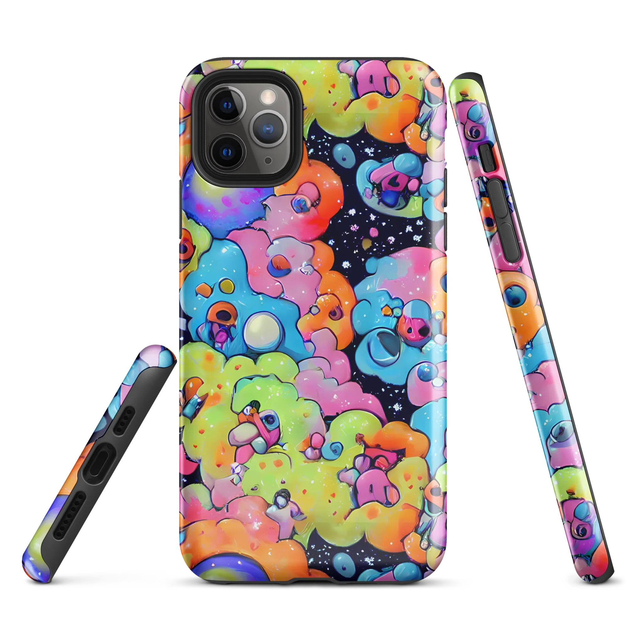 Neon Creature Cosmos on Tough Case for iPhone® — Front