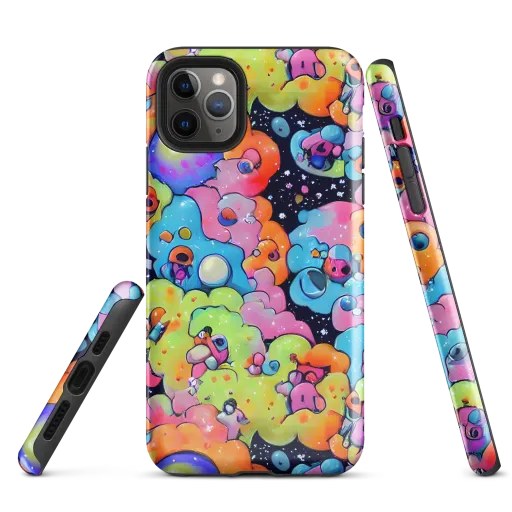 Neon Creature Cosmos on a Tough Case for iPhone®