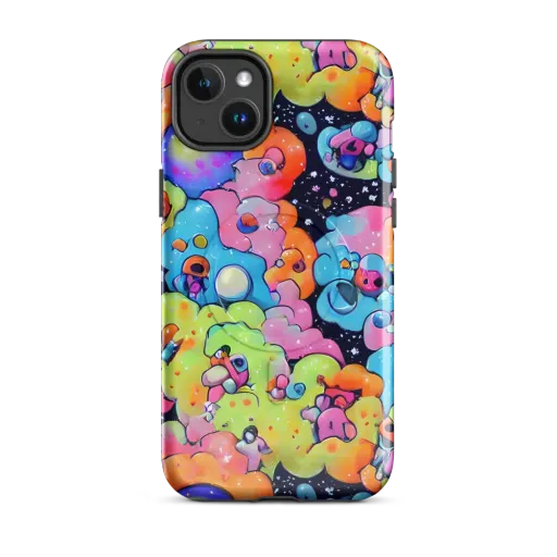 Neon Creature Cosmos on a MagSafe Tough Case for iPhone®