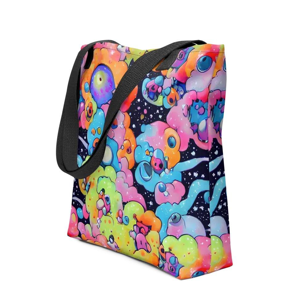Neon Creature Cosmos on Tote Bag — Front