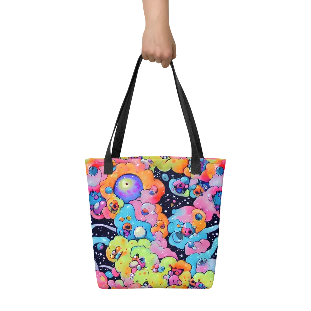 Neon Creature Cosmos on Tote Bag — Front