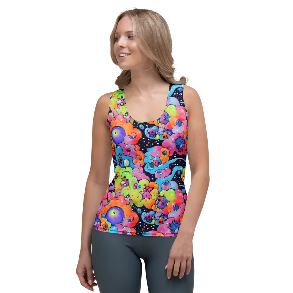Neon Creature Cosmos on Women's Tank Top — Front