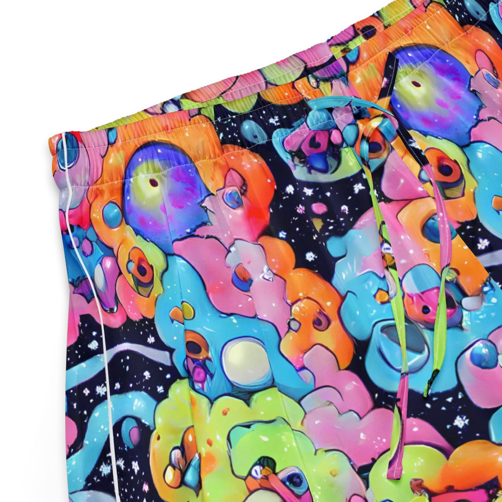 Neon Creature Cosmos on Women's Pajama Shorts — Product details