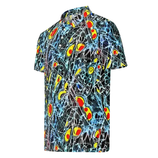 Ember Web on a Men's Slim Fit Polo Shirt