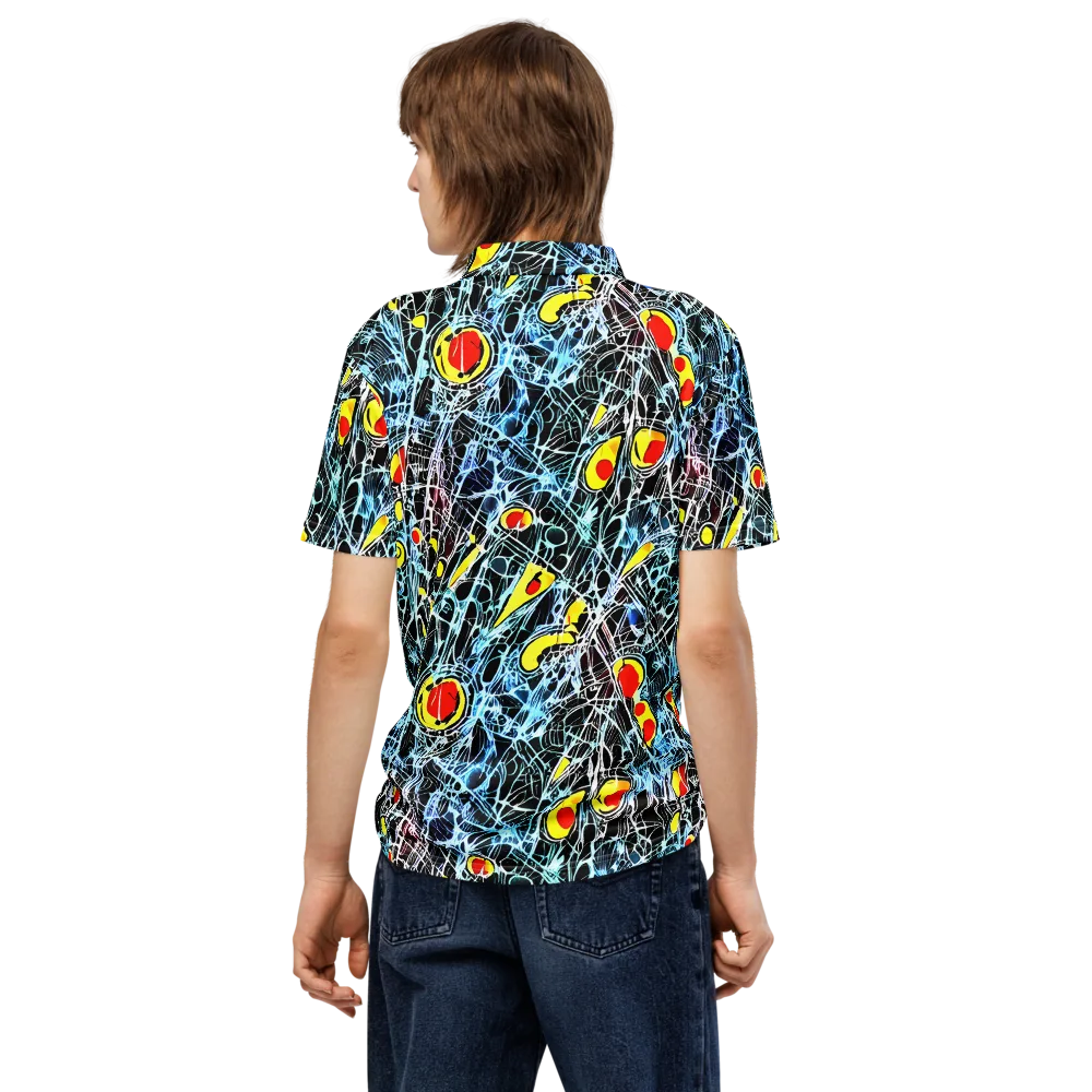 Ember Web on Men's Slim Fit Polo Shirt — Back