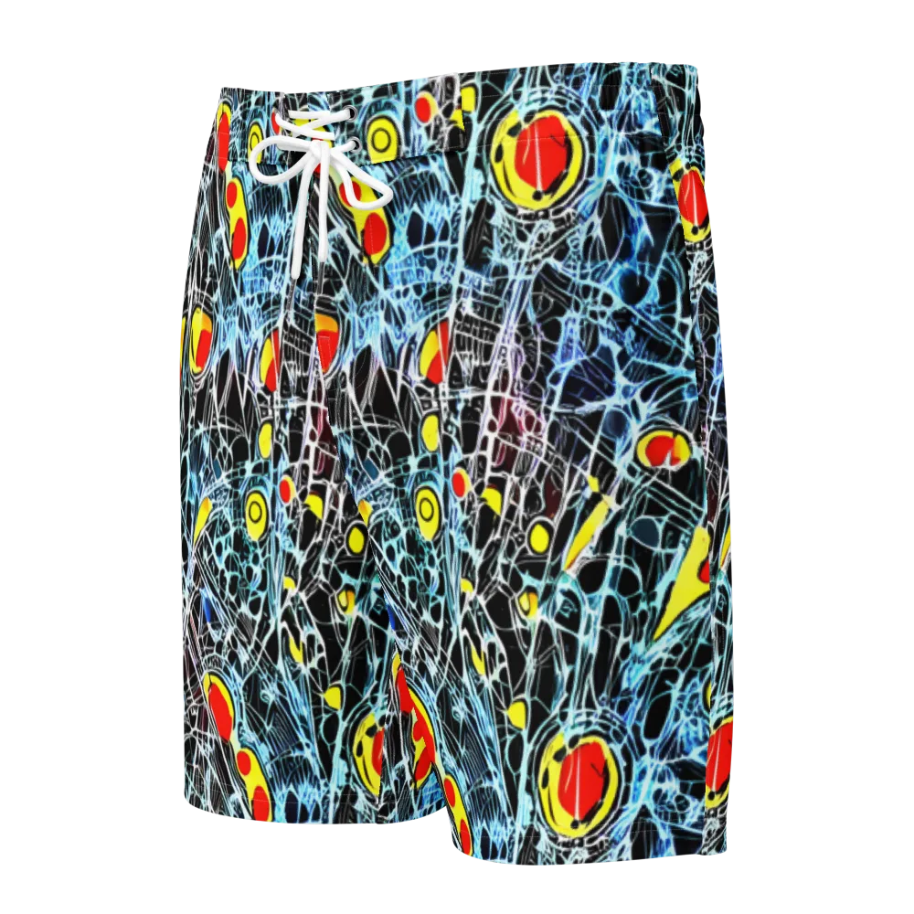 Ember Web on Men's Board Shorts — Front