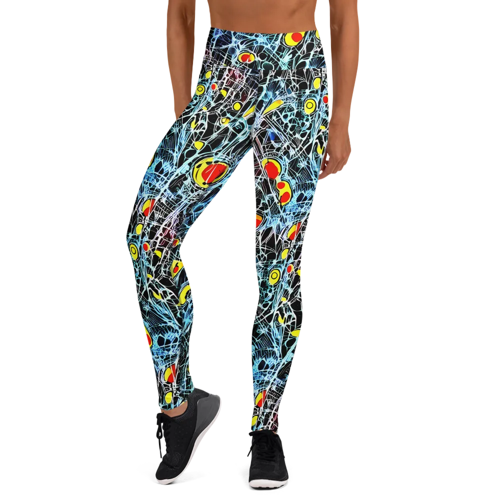 Ember Web on Yoga Leggings — Front