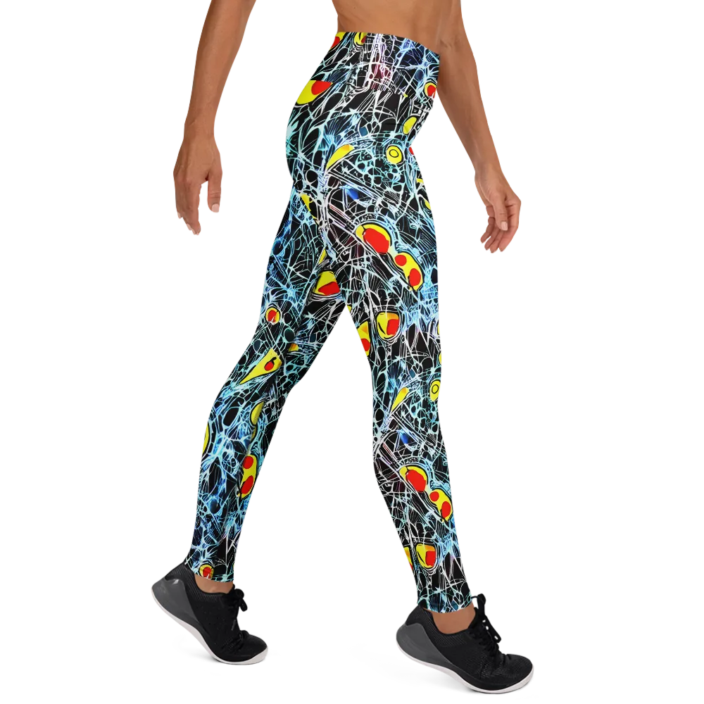 Ember Web on Yoga Leggings — Right