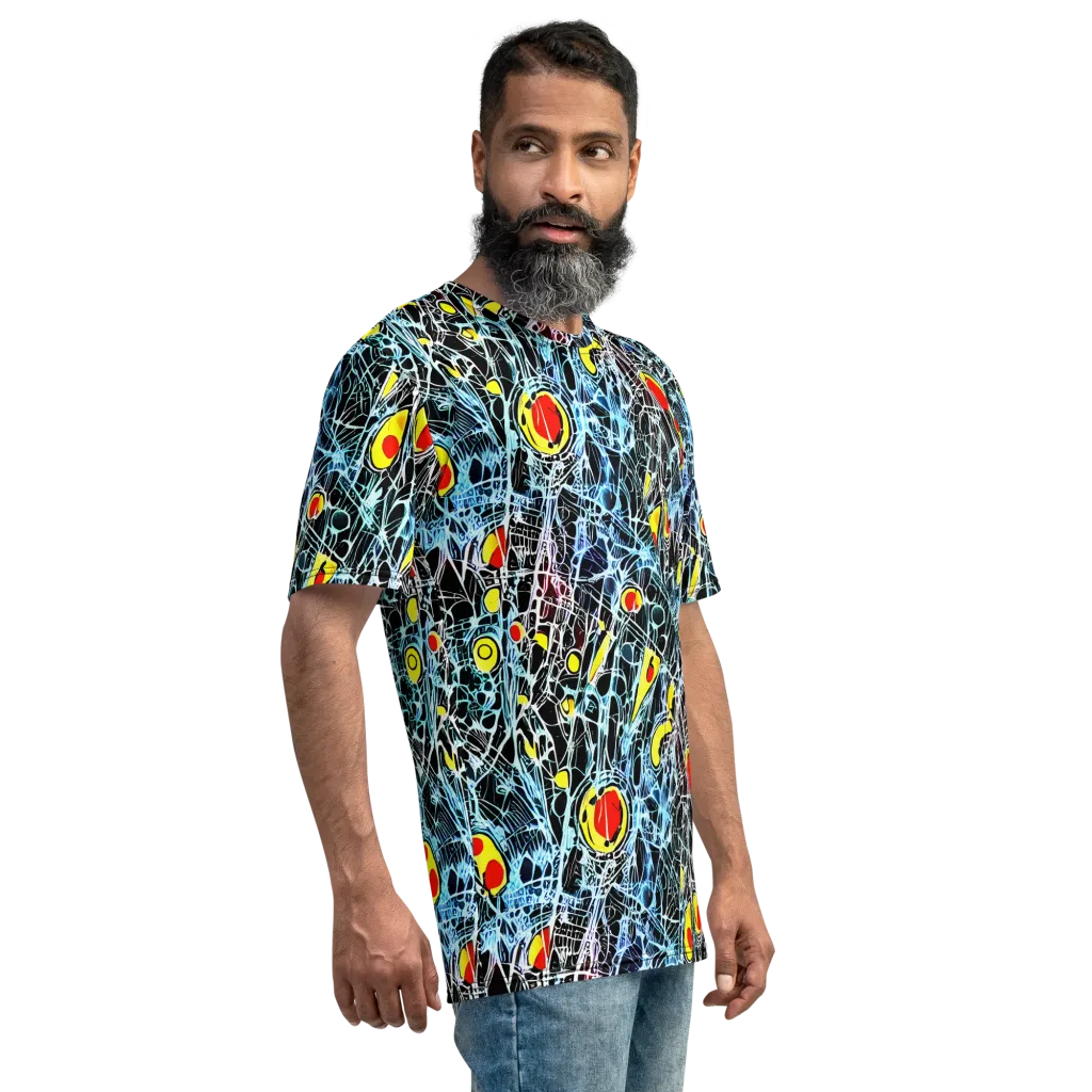 Ember Web on Men's Crew Neck T-Shirt — Right