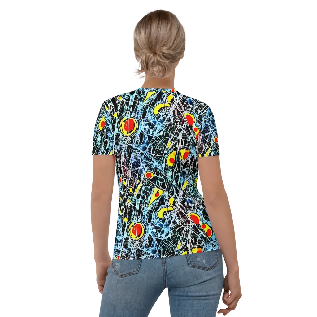 Ember Web on Women's Crew Neck T-Shirt — Back