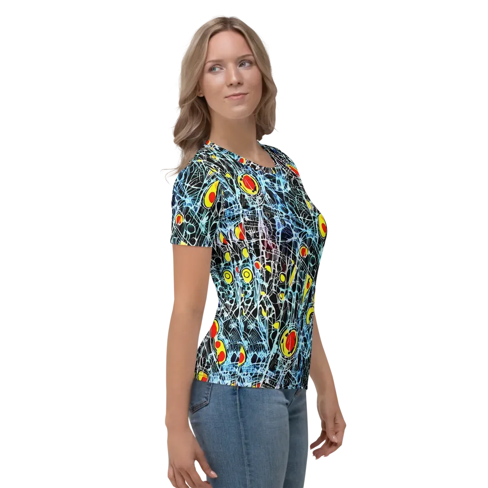 Ember Web on Women's Crew Neck T-Shirt — Right