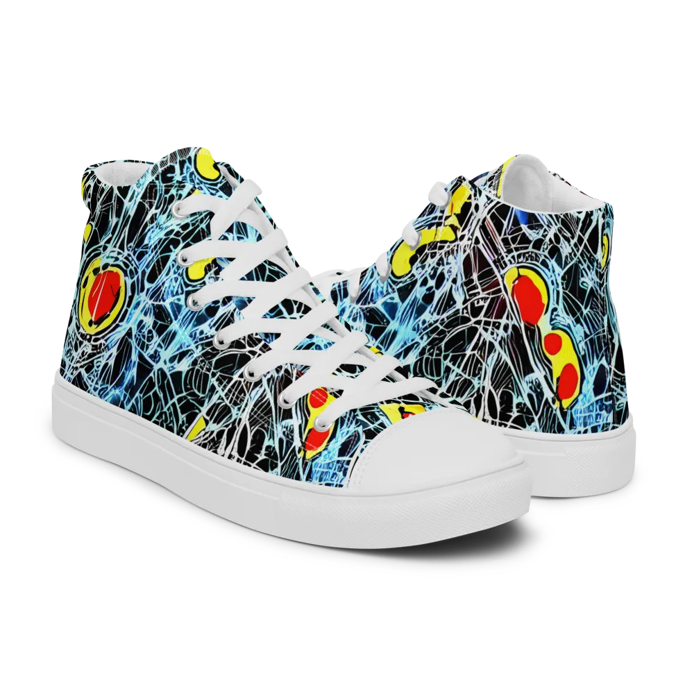 Ember Web on Women's High Top Canvas Shoes — Right