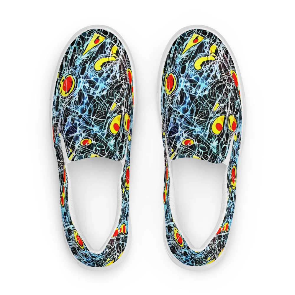 Ember Web on Men's Slip-On Canvas Shoes — Front