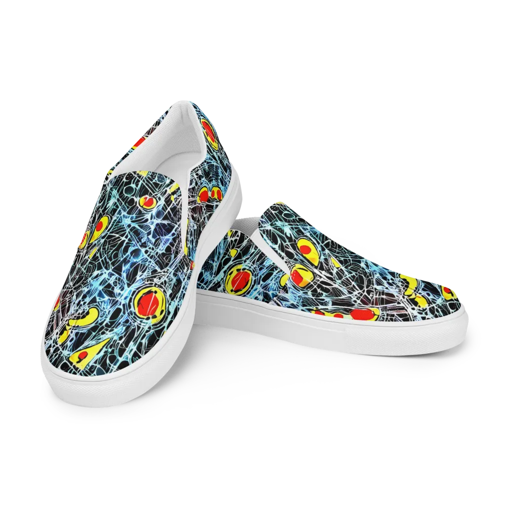 Ember Web on Men's Slip-On Canvas Shoes — Left Front