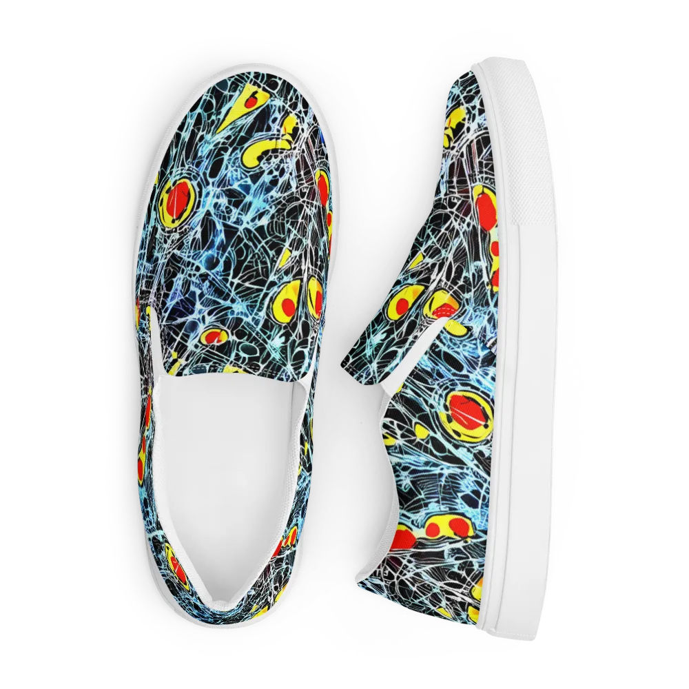 Ember Web on Men's Slip-On Canvas Shoes — Front