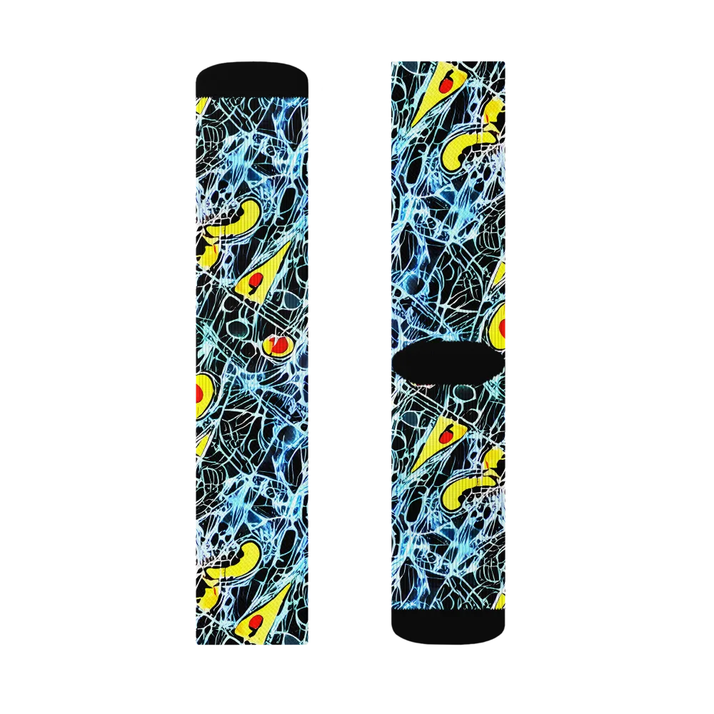 Ember Web on Socks — Left Sock