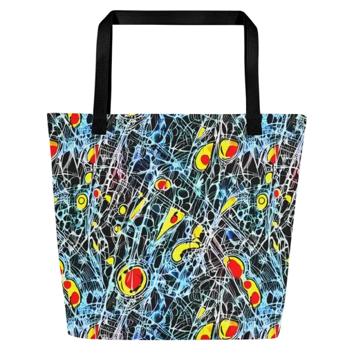 Ember Web on a Large Tote Bag W/ Pocket