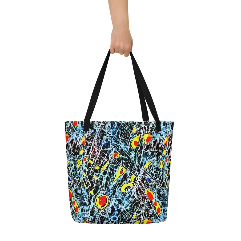 Ember Web on Large Tote Bag W/ Pocket — Front