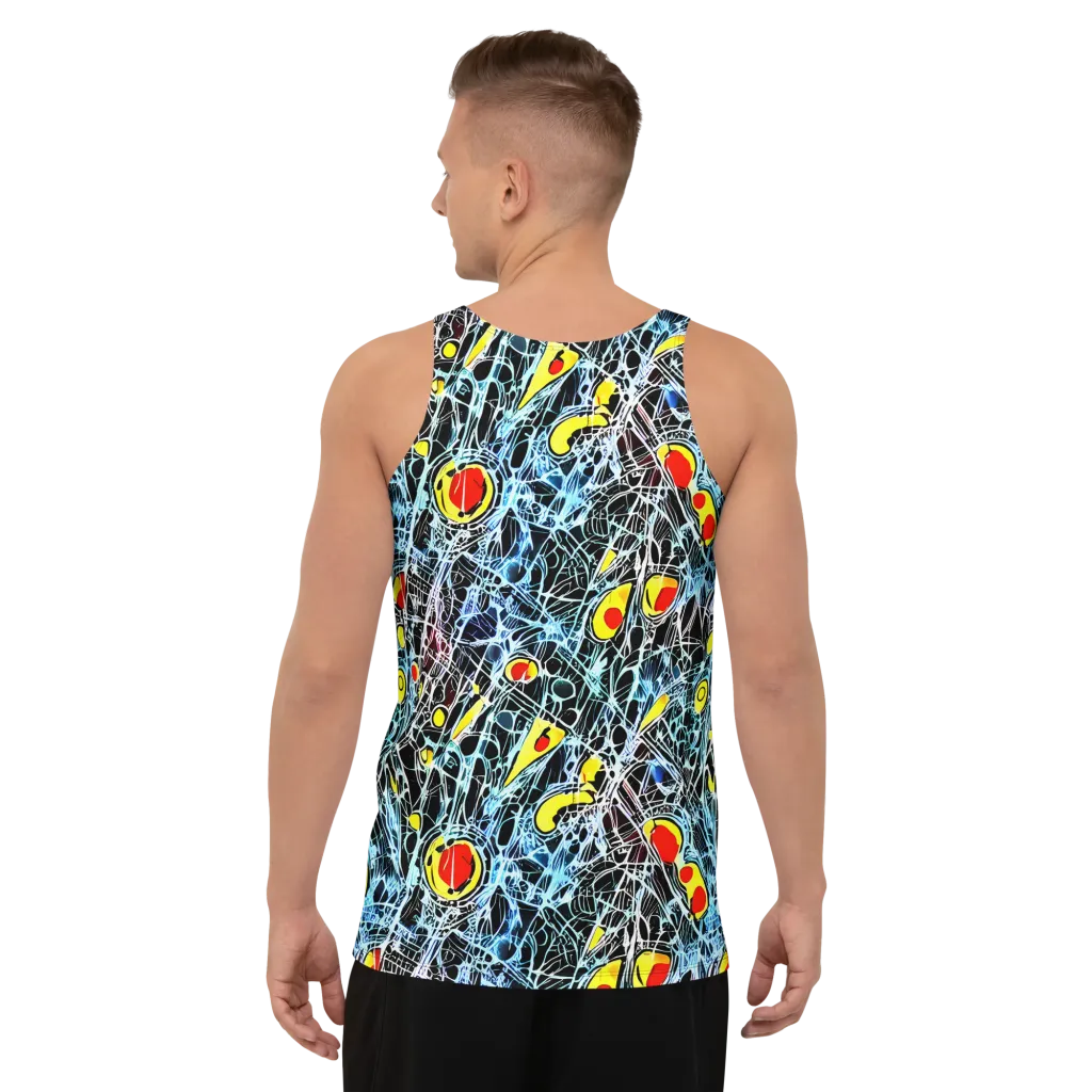Ember Web on Men's Tank Top — Back