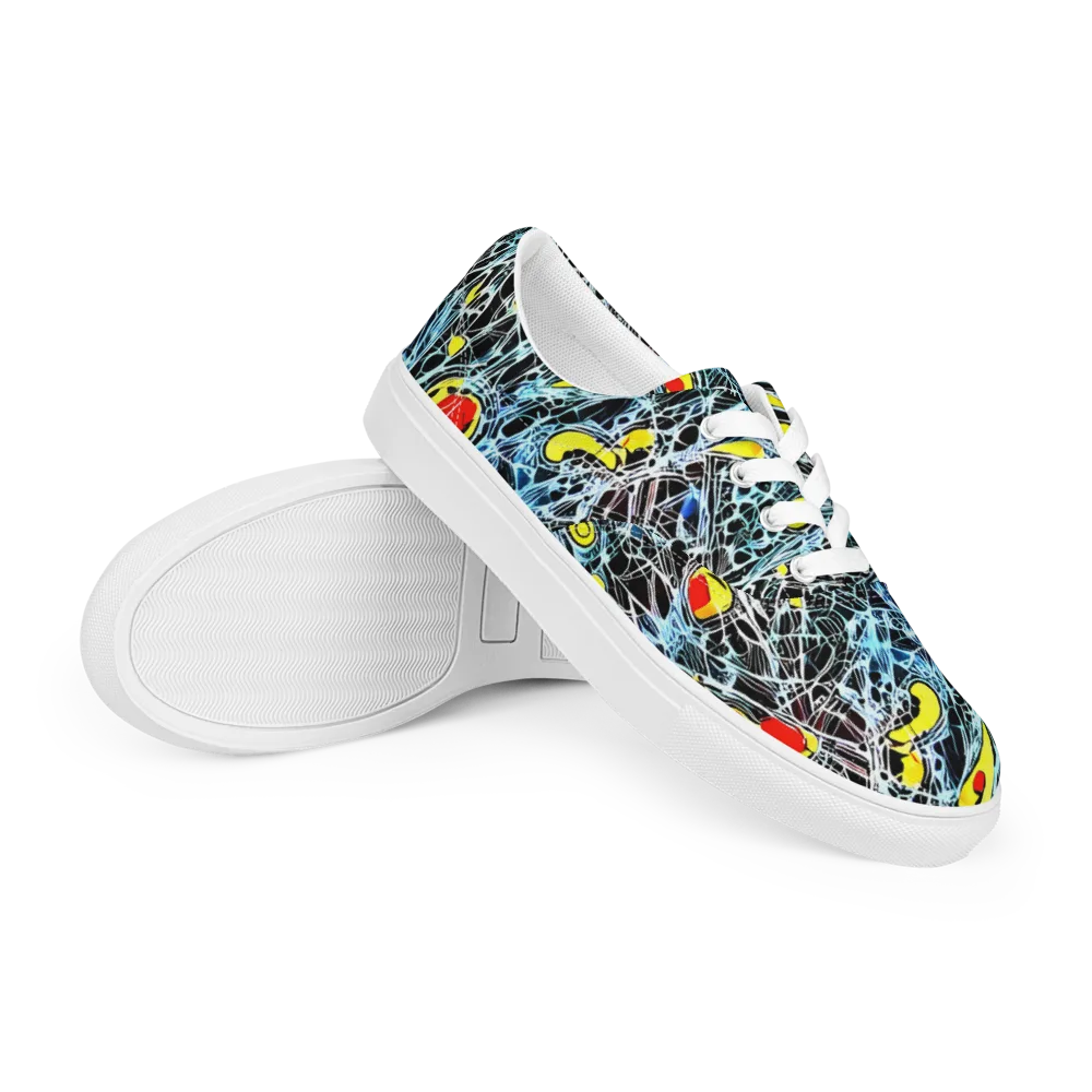 Ember Web on Men's Lace-Up Canvas Shoes — Right Front