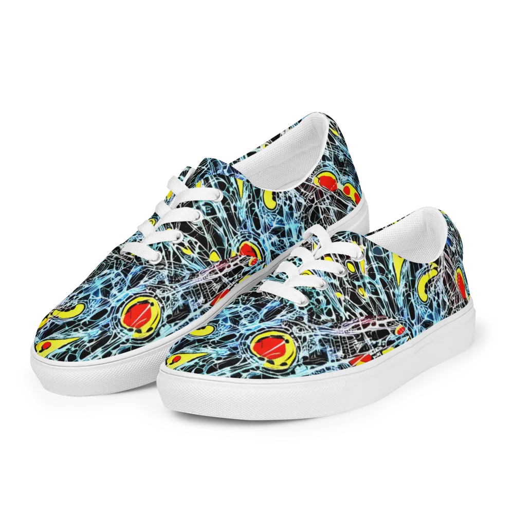 Ember Web on Men's Lace-Up Canvas Shoes — Left Front