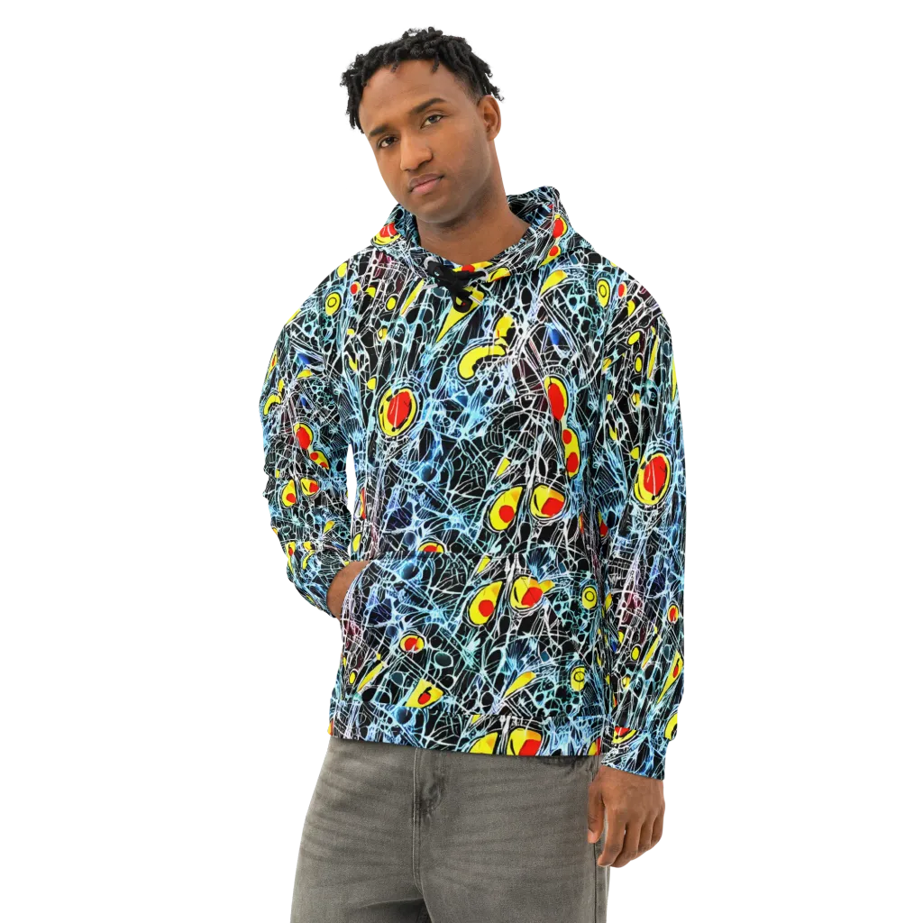 Ember Web on Cotton Hoodie — Left Front