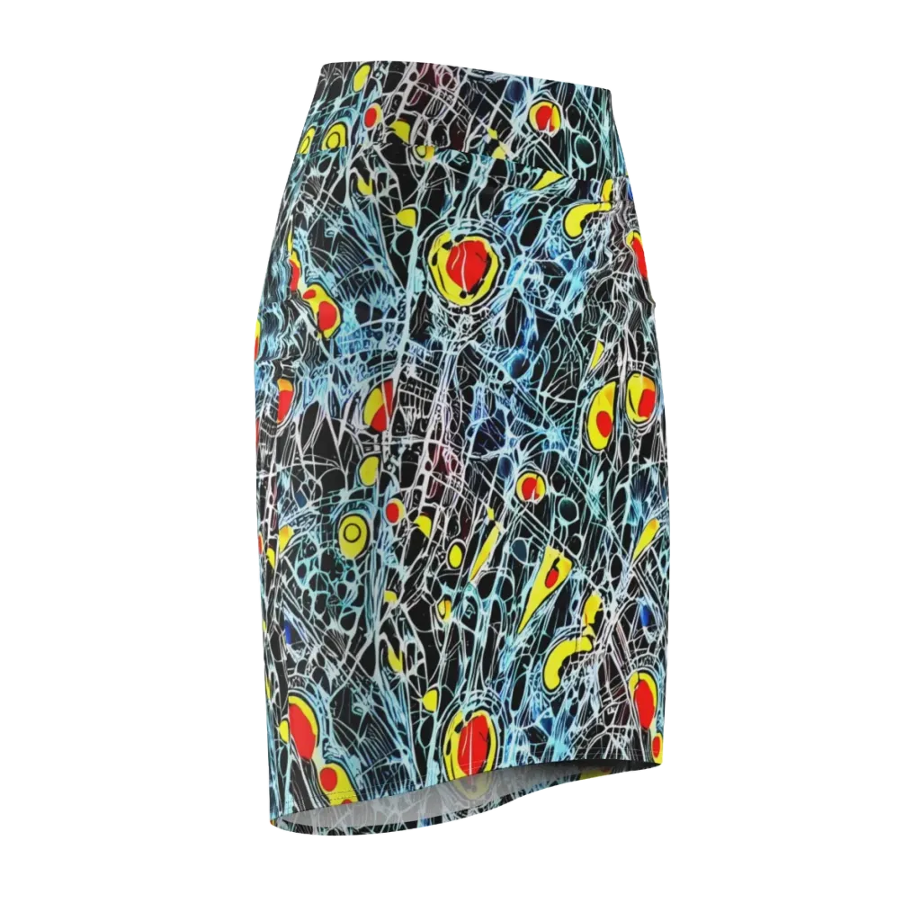 Ember Web on Pencil Skirt — Front Side