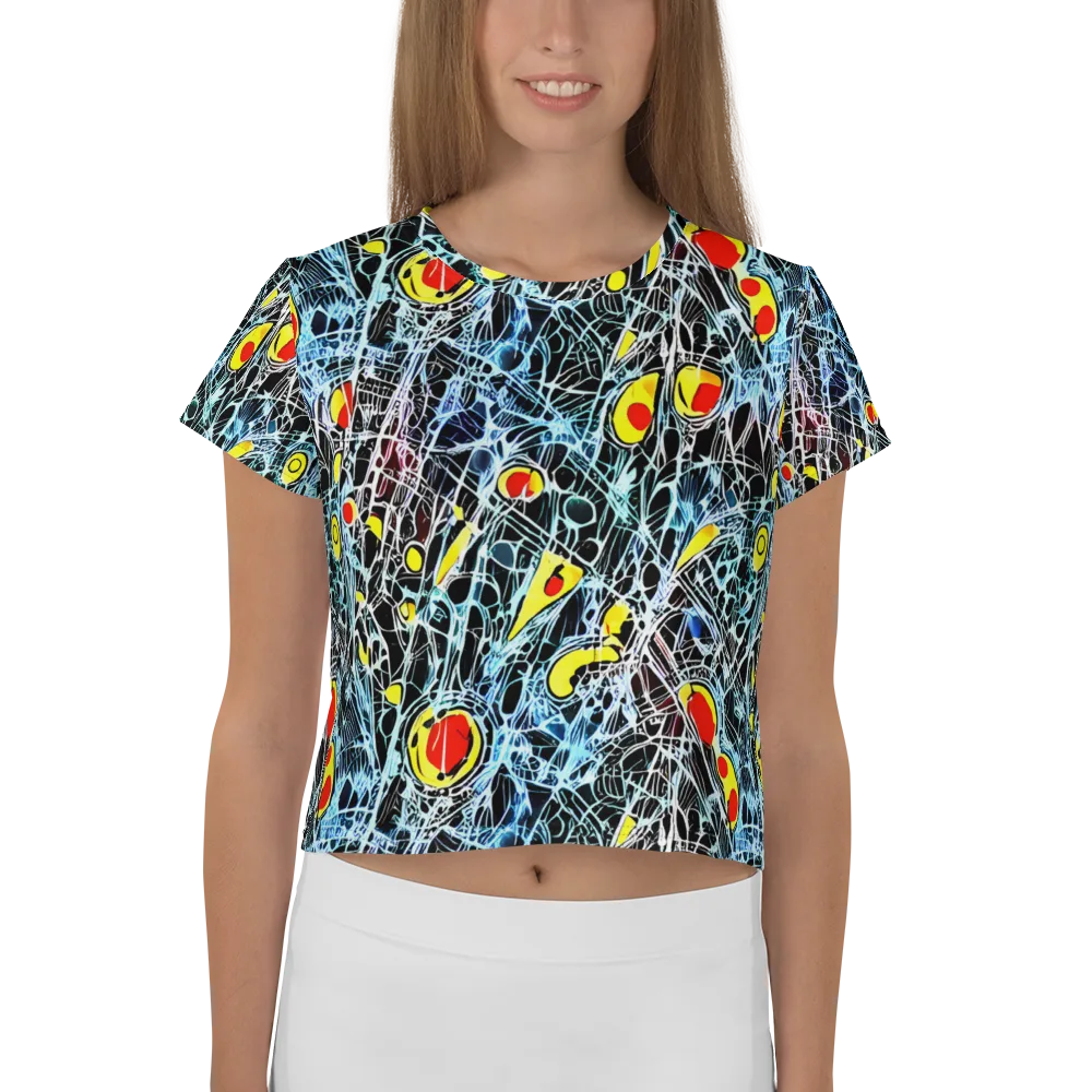 Ember Web on Crop Tee — Front